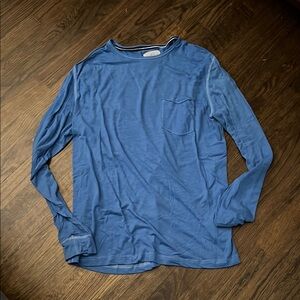 Men's Blue Long Sleeve Shirt